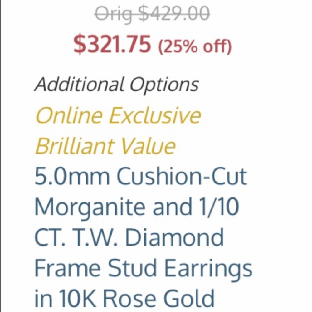 REAL🥰 ROSE GOLD DIAMOND STUDS - Picture 3 of 7